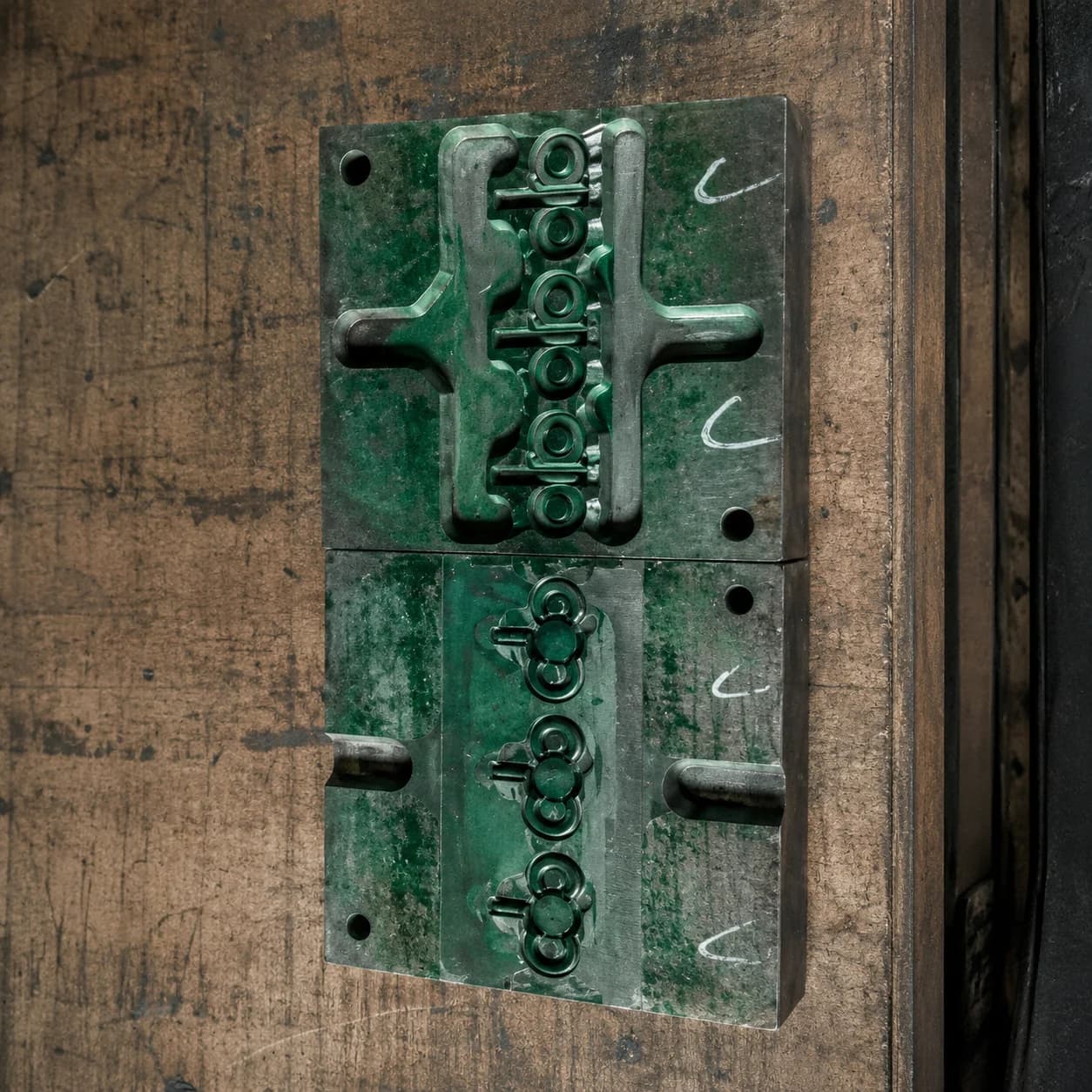 Custom zinc alloy metal accessory mold detail for project review