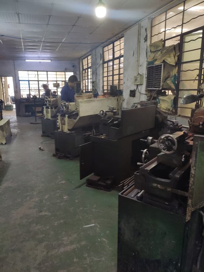 Production machinery inside the zinc alloy hardware workshop