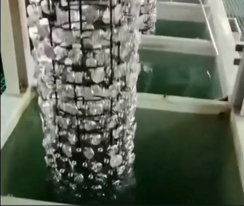Electroplating rack and tank used for finishing zinc alloy metal hardware